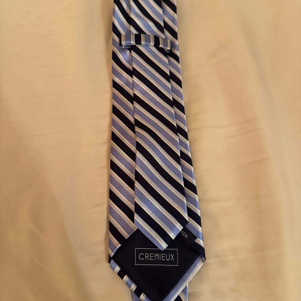 Striped Blue and Silver limited edition Tie